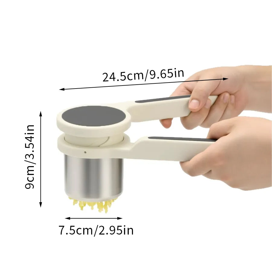 🥔 Rotary Potato Ricer Press — Make Fluffy Mash in Seconds! ✨