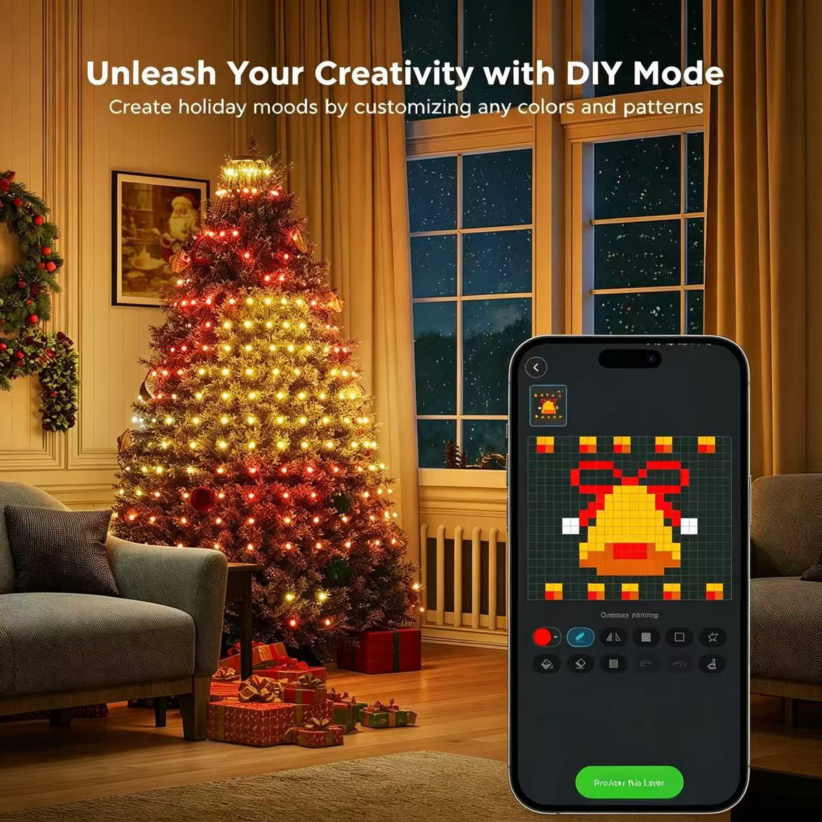 🎄✨ Glow Tree Smart Christmas Tree LED Lights — Light Up Your Christmas Magic! 🎅💫