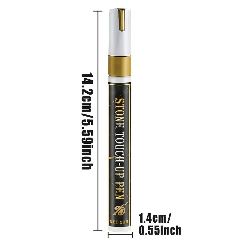🔥3mm Large Tip Tombstone Repair Pen – Waterproof High Temp Resistant Stone Touch-Up Marker