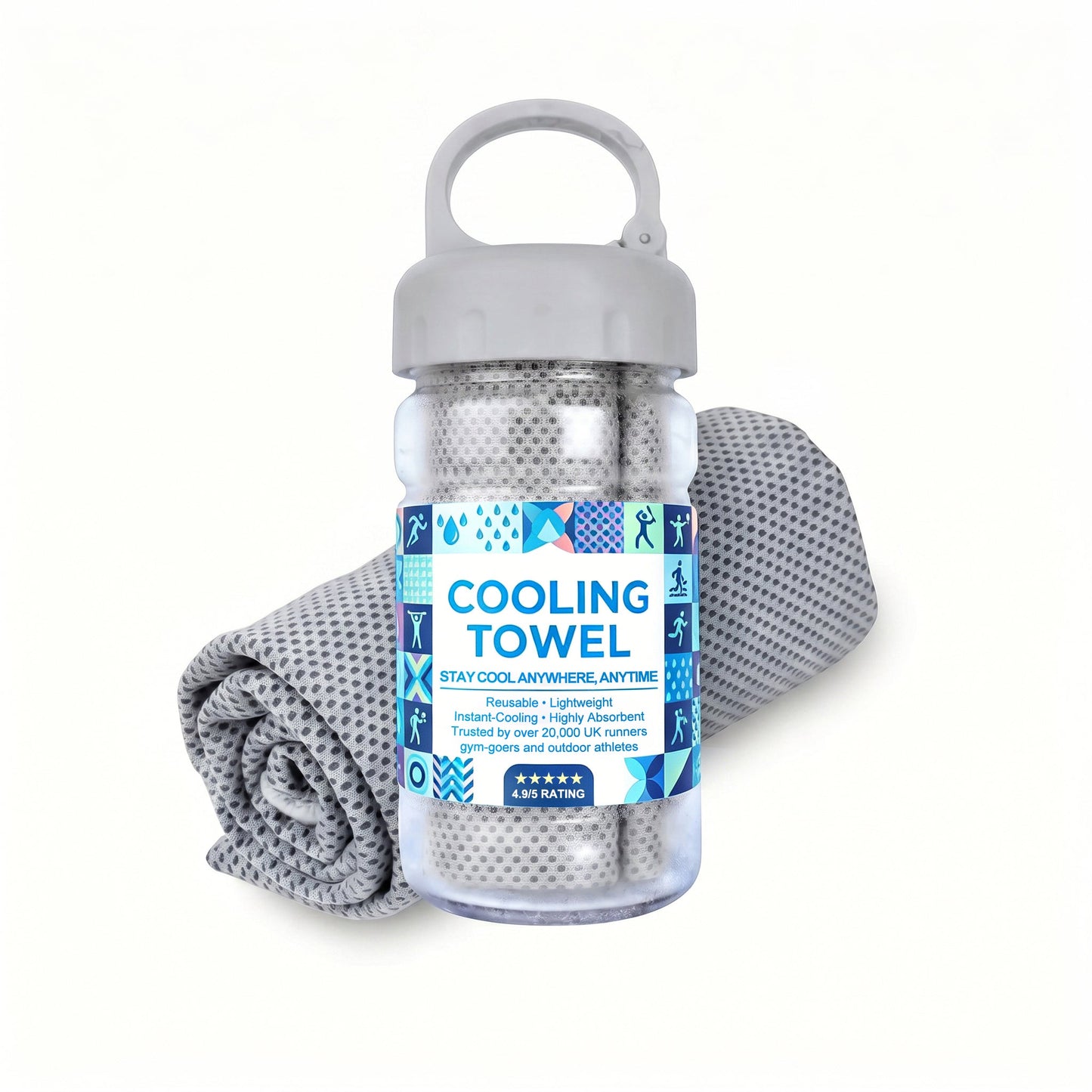 🩵Last Day Buy 1 Get 1 Free (Each only £3.49!!)🩵❄Absorbent Quick-Drying Gym Cooling Towels