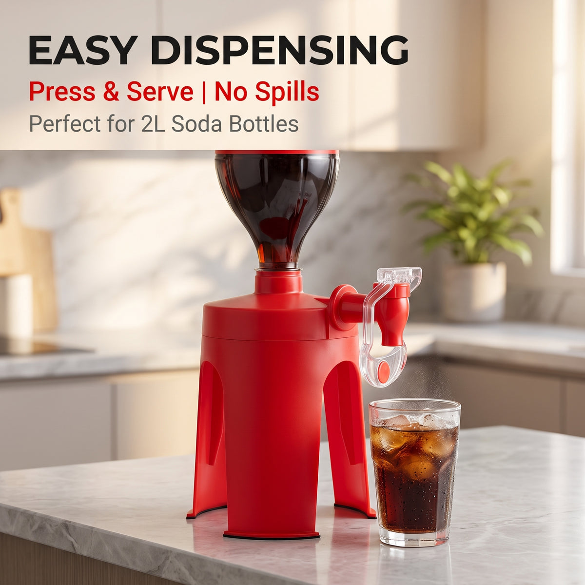 🎁🎉LAST DAY SALE 50% OFF🎉Water Extractor Large Bottle Soda Creative Switch Drinking Device Sprite Inverted Device Artifact Cola Household Carbonated Drink
