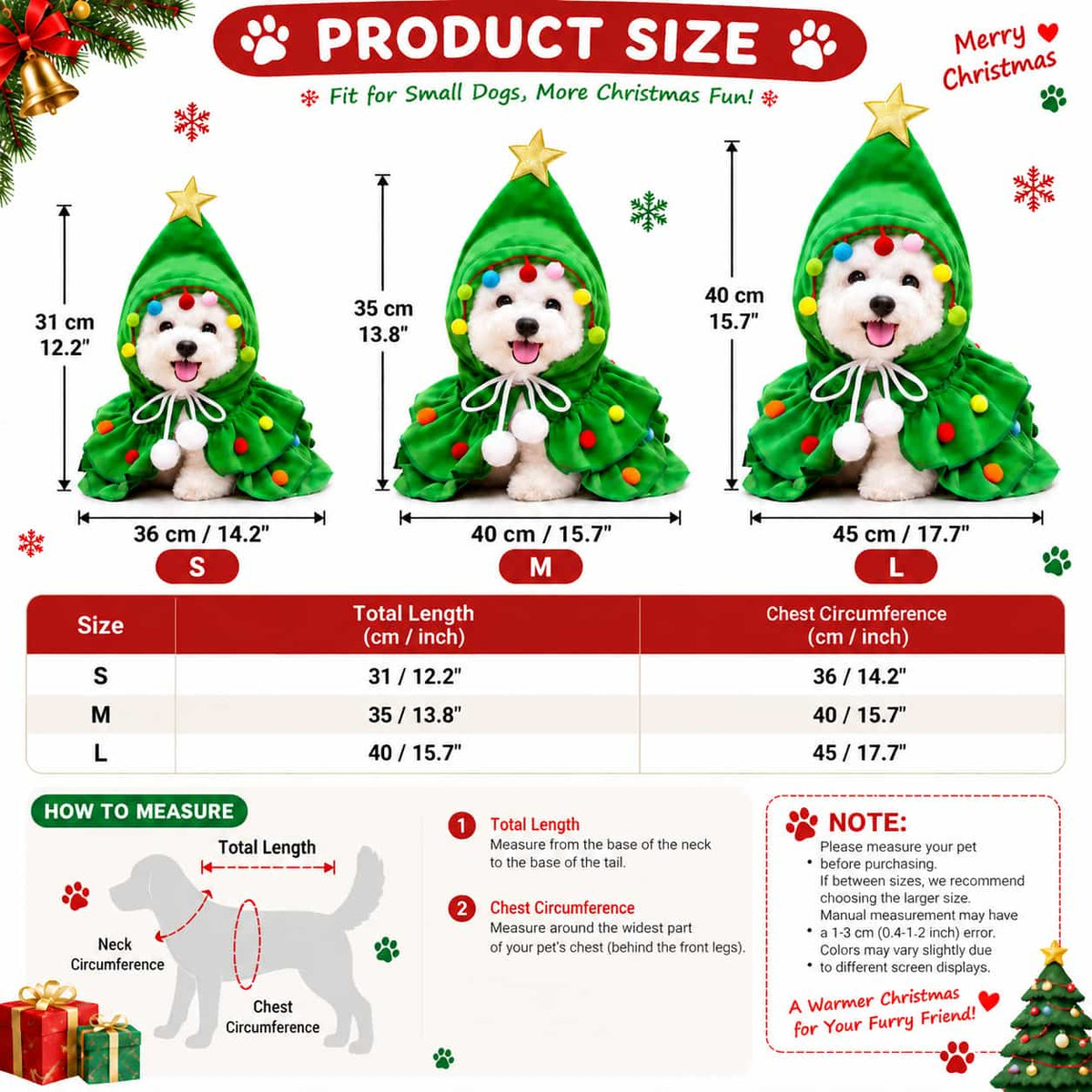💥50% OFF🎄Christmas Tree Pet Cape🐶