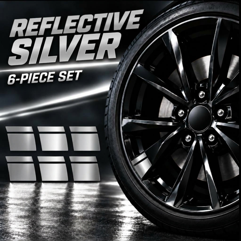 🚗Limited Stock! 6Pcs Car Rim Reflective Stickers, Easy Peel & Stick