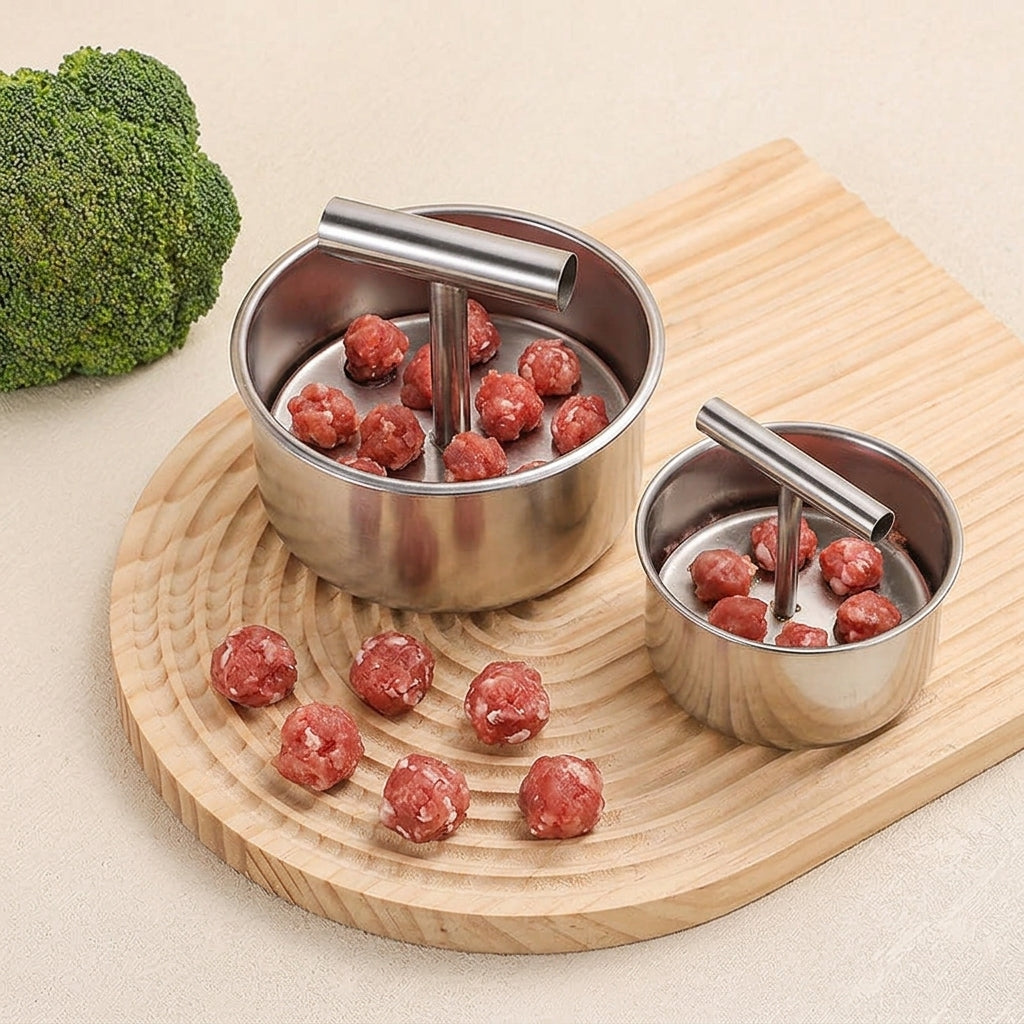 🍝 First 50 customers enjoy 50% off 🍲 Stainless Steel Meatball Maker Spoon Fast And Easy Meatball Mold For Perfectly Shaped Meatballs Every Time ✨