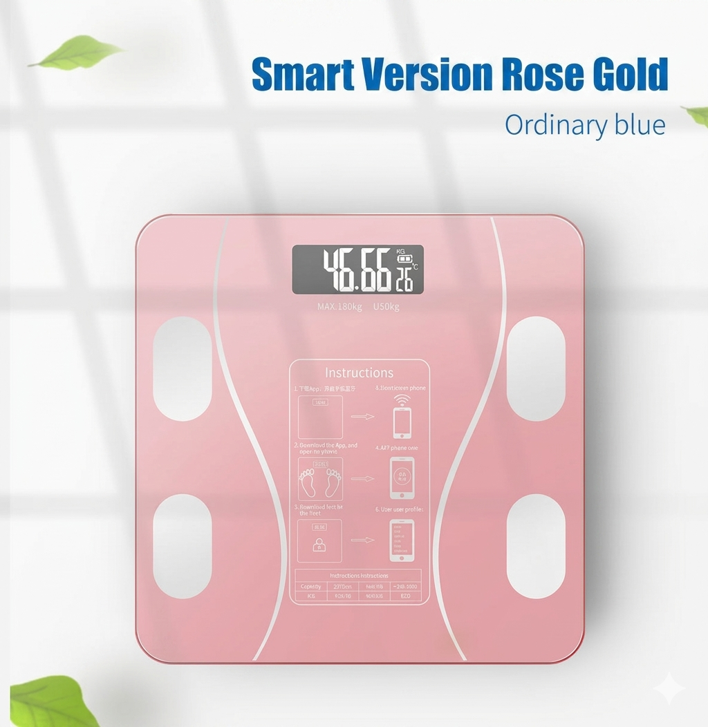 🔥Bluetooth Smart Body Fat Scale|Track Full Body Data via Phone APP Easily