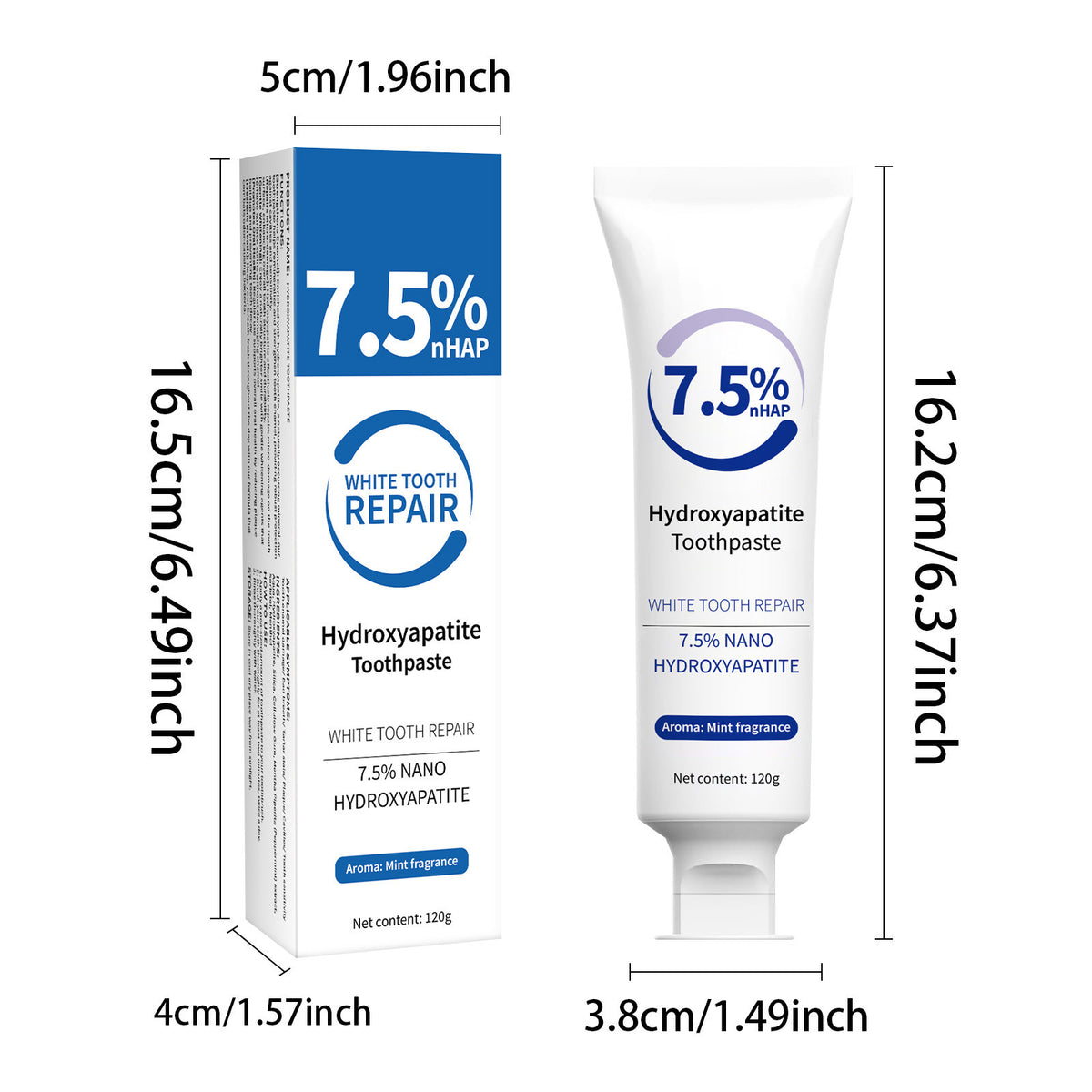 🔥 Hydroxyapatite remineralized toothpaste protects teeth, naturally whitens, soothes sensitive teeth, and provides anti-cavity dental care for adults and the elderly.