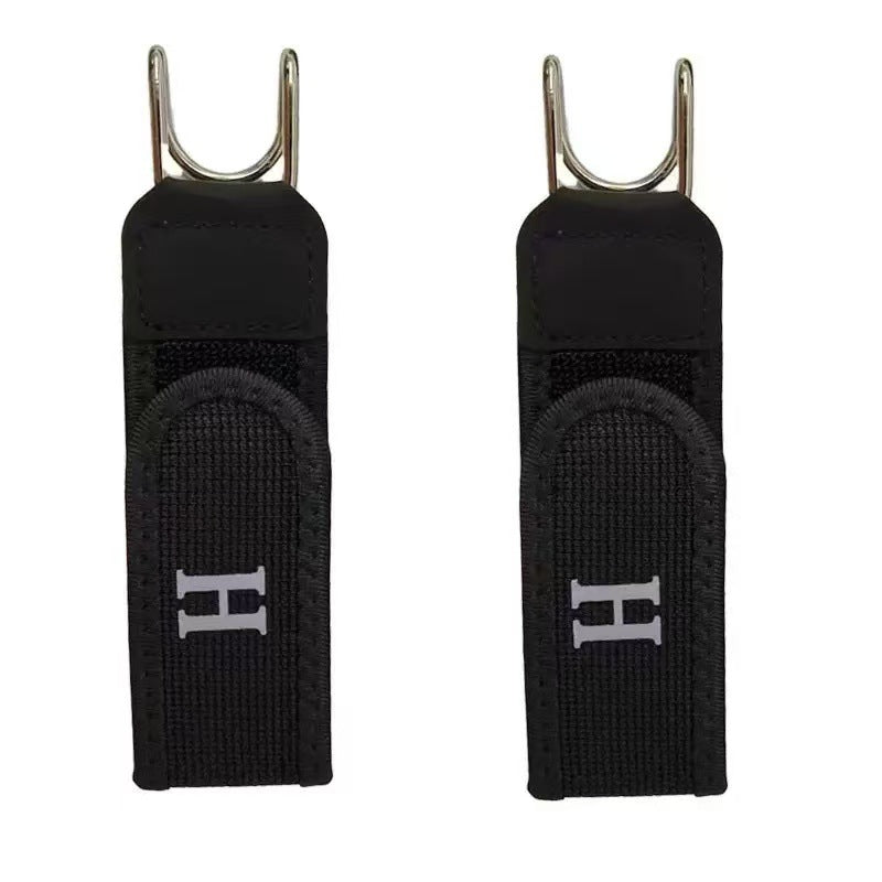 Hook & Loop Stretch Lazy Waist Belt with Durable Metal Hook, Fully Adjustable Comfort Elastic Waistband, Universal Convenient Buckle-Free Belt for All Body Types