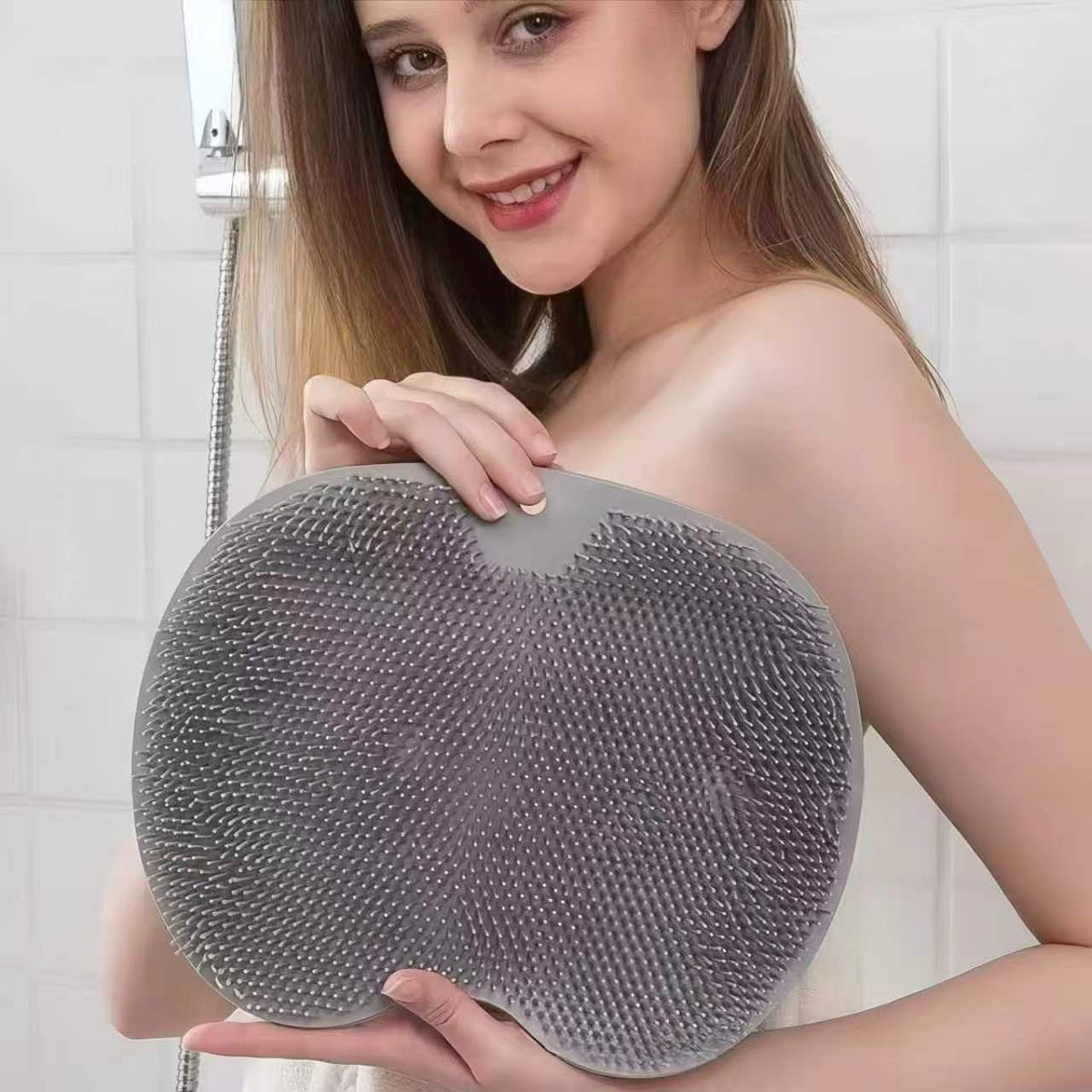 🔥Buy 3 Get 2 Free🦶Silicone Shower Foot Scrubber Mat Pack Of 2 Removes Dead Skin Calluses And Foot Odor