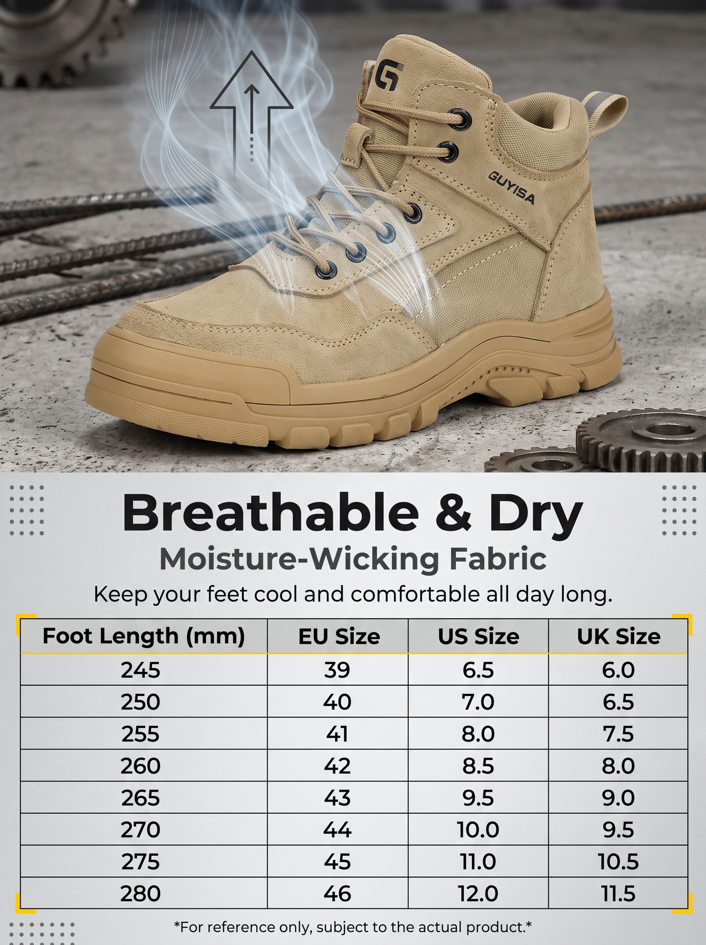 š„ 2026 New High Top Safety Work Boots, Steel Toe Anti-Smashing Anti-Puncture Slip Resistant Industrial Protective Labor Shoes for Construction Warehouse Factory