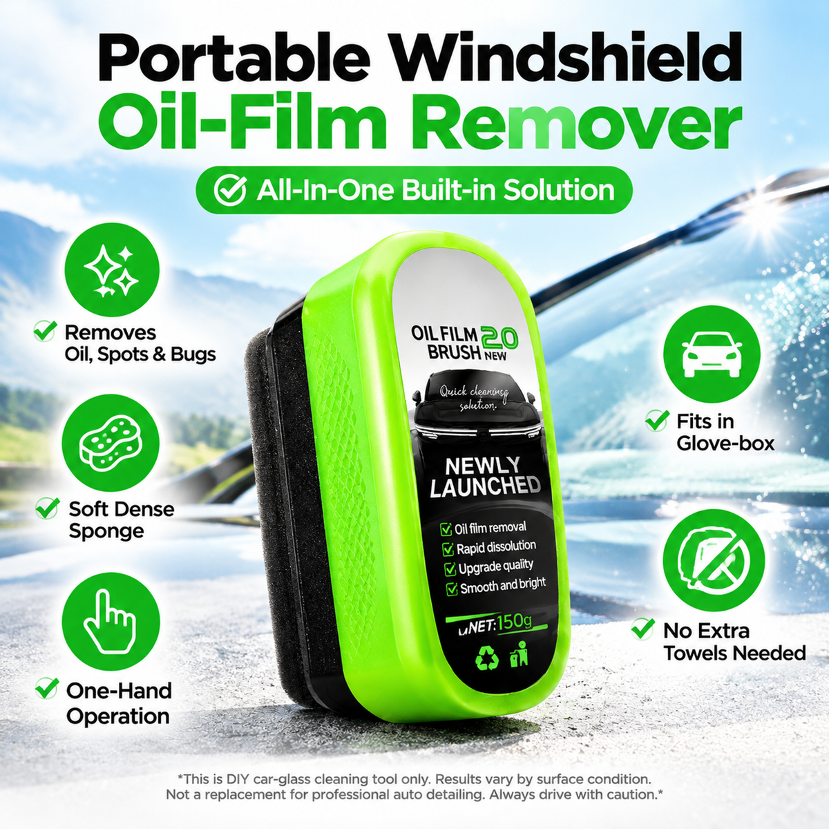š„Buy 1 Get 1 Free šAnti-freeze glass oil film brush