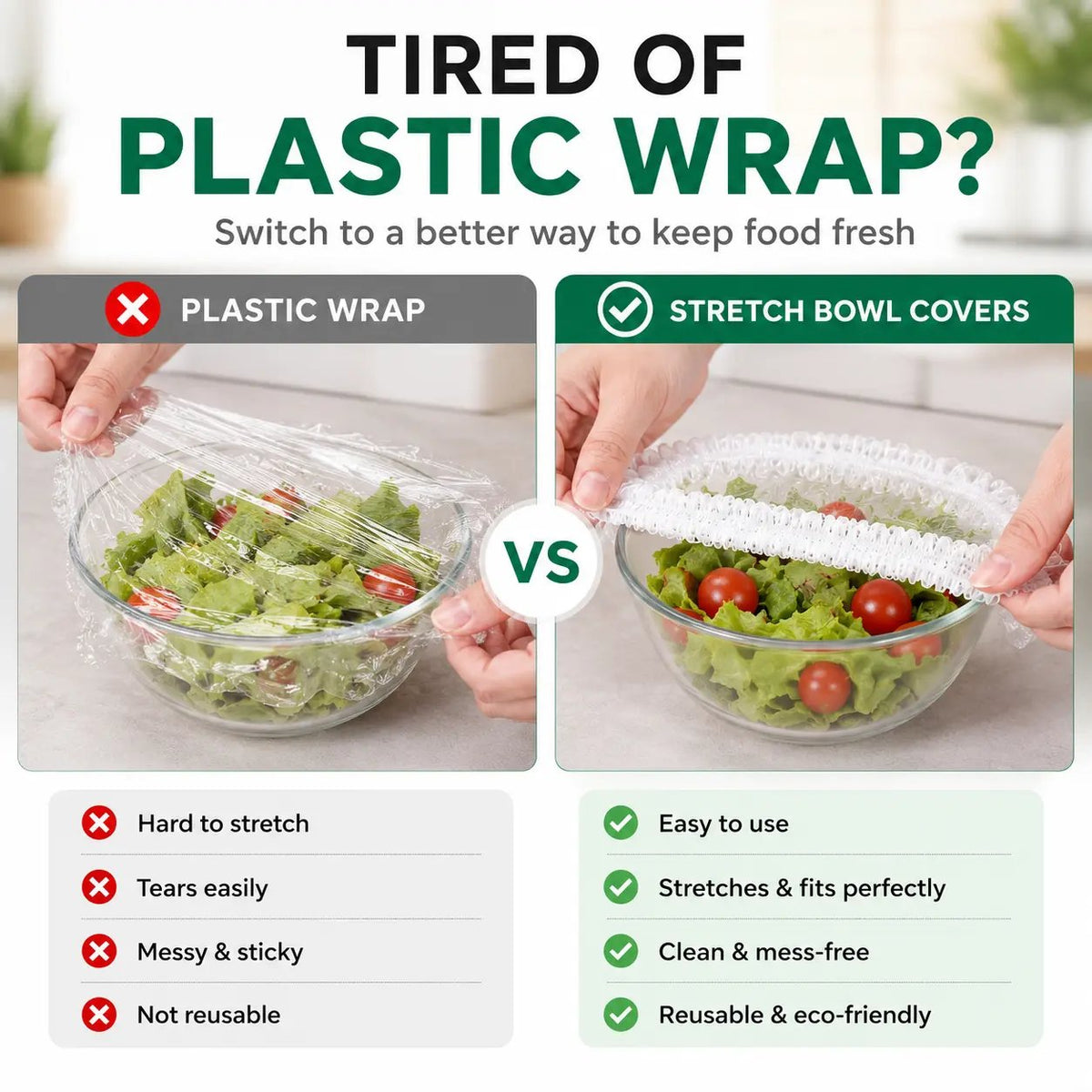 š²Buy 1 Get 1 Freeš„100 Pieces Food Storage Covers Keep Food Fresh Protected And Ready To UseāØ