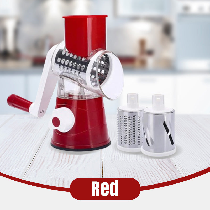 🧑🍳2026 Kitchen Must-Have | 3-in-1 Rotary Cheese Grater & Vegetable Slicer