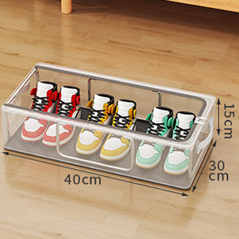 🔥50% OFF Today🔥 Waterproof & Foldable PVC Shoe Box | Dustproof & Space Saving