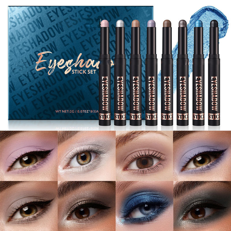 🎉🔥TODAY ONLY! 8 Glitter Eyeshadow Sticks – 8 Colors, Water-Resistant & Long-Lasting | Over 50,000 Sold 🎁✨