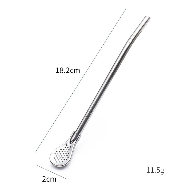 š„¤ Buy 1 Get 1 Free ā° 304 Stainless Steel 2-in-1 Straw-Spoon ā Easy to Clean & Reusable š„