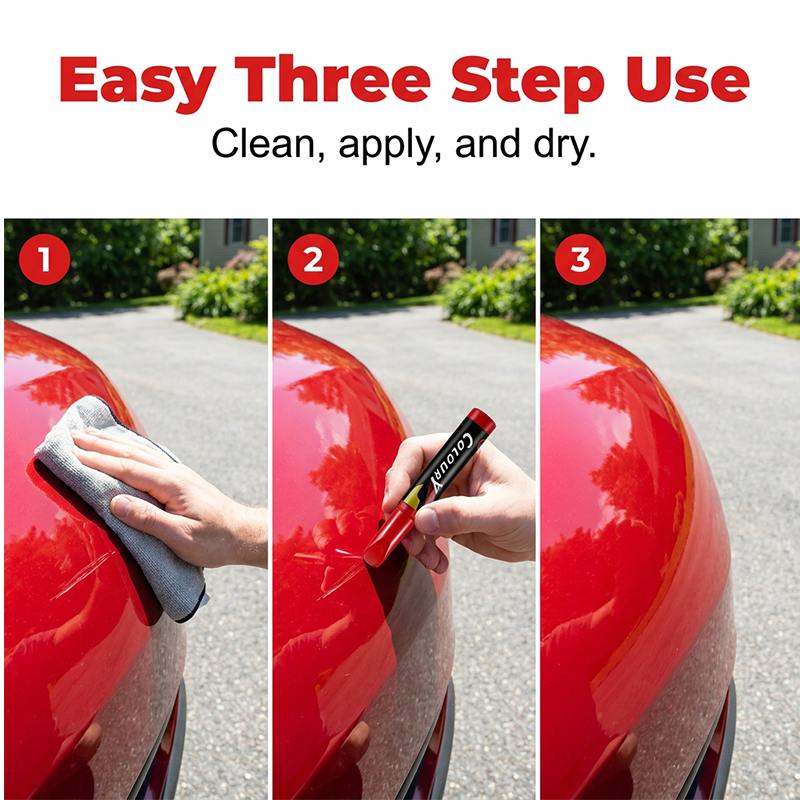 š4 Colors Car Touch Up Paint Pen Kit | Waterproof Anti-Aging Scratch Repair