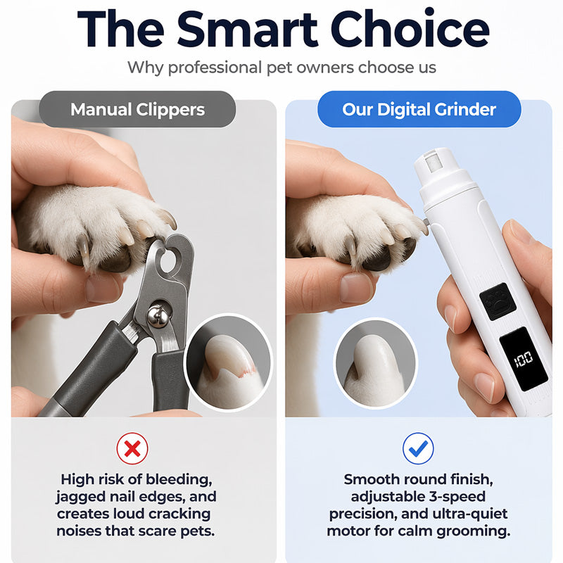 🥳Limited-time 50% discount--Quiet Electric Pet Nail Trimmer, Safe Paw Grooming Tool
