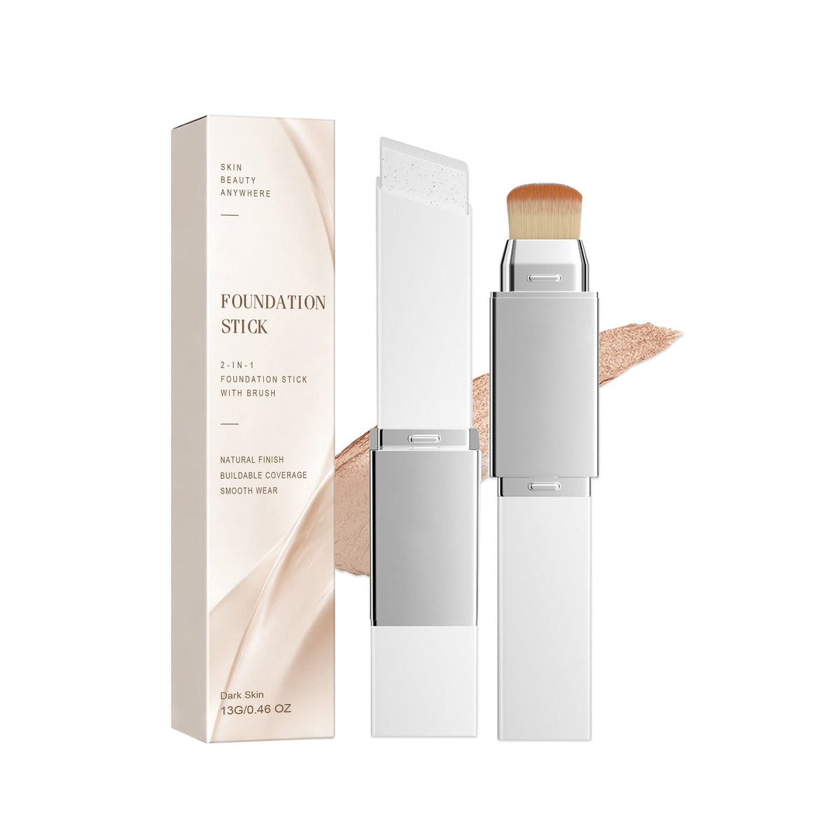 2-in-1 High Coverage Foundation Stick 💄 Foundation & Concealer Cream Makeup