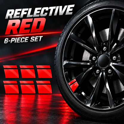 🚗Limited Stock! 6Pcs Car Rim Reflective Stickers, Easy Peel & Stick