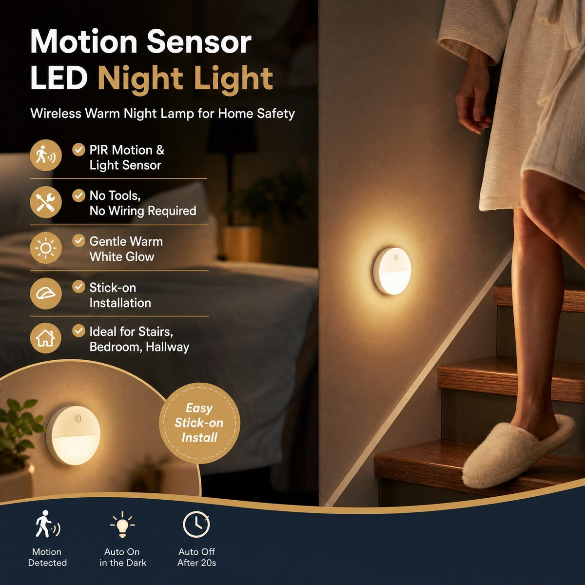 💥Last day, 50% off 🔥Energy-Efficient LED Motion Sensor Light