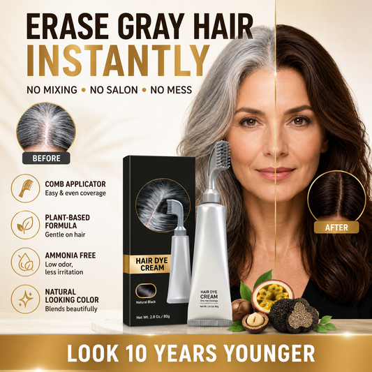 🔥Hot Sell | 2 In 1 Hair Dye Comb For Instant Gray Coverage & Hair Care