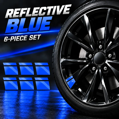 🚗Limited Stock! 6Pcs Car Rim Reflective Stickers, Easy Peel & Stick