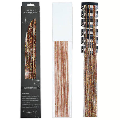 🔥Last Day50%OFF ✨Clip-in Tinsel Hair Extensions (12 tablets) box