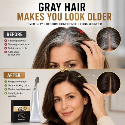 🔥Hot Sell | 2 In 1 Hair Dye Comb For Instant Gray Coverage & Hair Care