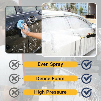 🔥10Pcs Pressure Washer Extension Wand Kit, 1/4 Inch Quick Connect 4000PSI Power Washer Lance with Curved Rod for Air Conditioner Gutter Car House Cleaning