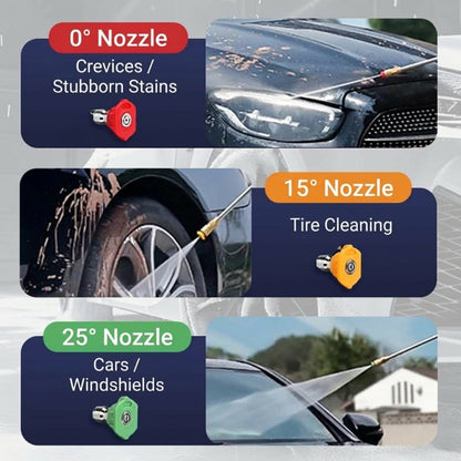 🔥10Pcs Pressure Washer Extension Wand Kit, 1/4 Inch Quick Connect 4000PSI Power Washer Lance with Curved Rod for Air Conditioner Gutter Car House Cleaning