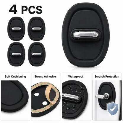 4PCS Car Door Latch Buffer Pads 🚗 Anti-Collision Door Protection Covers