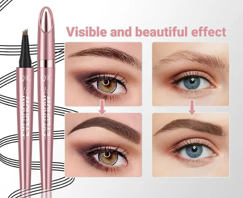 ✨4‑Tip Micro Brow Pen | Waterproof Long‑Lasting Liquid Eyebrow Pen