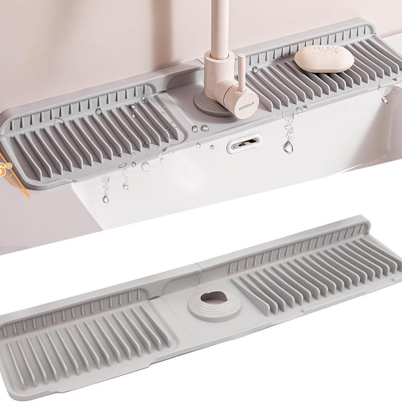 🔥 Limited-Time 50% Off 💧 Silicone Sink Faucet Draining Mat