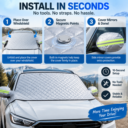 🚗 Magnetic Windshield Cover Windshield Anti-Snow & Anti-Frost Cover