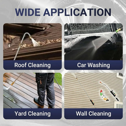 🔥10Pcs Pressure Washer Extension Wand Kit, 1/4 Inch Quick Connect 4000PSI Power Washer Lance with Curved Rod for Air Conditioner Gutter Car House Cleaning