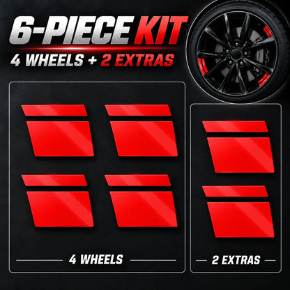 🚗Limited Stock! 6Pcs Car Rim Reflective Stickers, Easy Peel & Stick