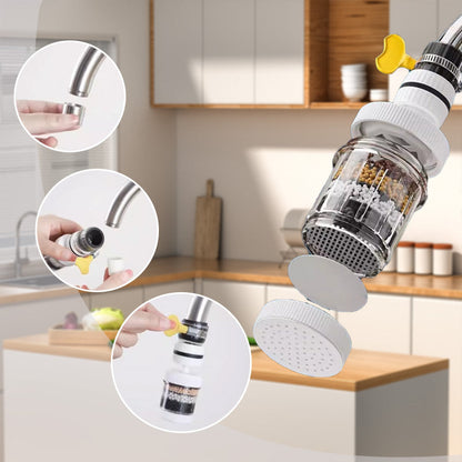 High Efficiency Faucet Water Filter - Improve Tap Water Quality for Drinking Cooking Home Use