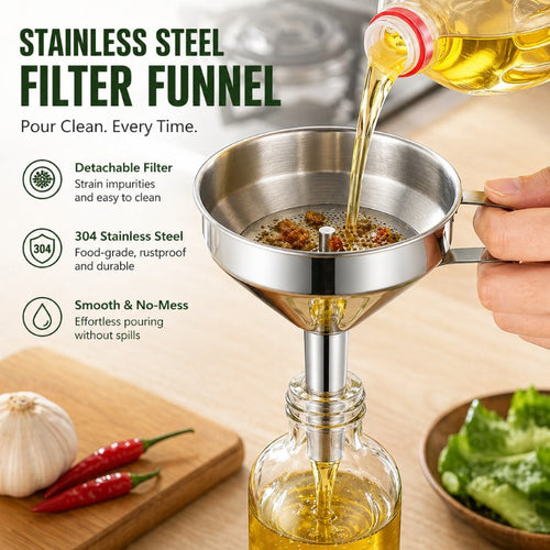 304 Stainless Steel Funnel Strainer