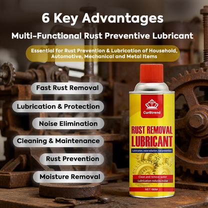 One Spray for All! Rust Remover Lubricant for Cars, Hinges & Metal Hardware