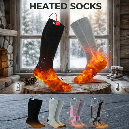 🥶🧦USB-rechargeable heated Modal cotton socks for winter