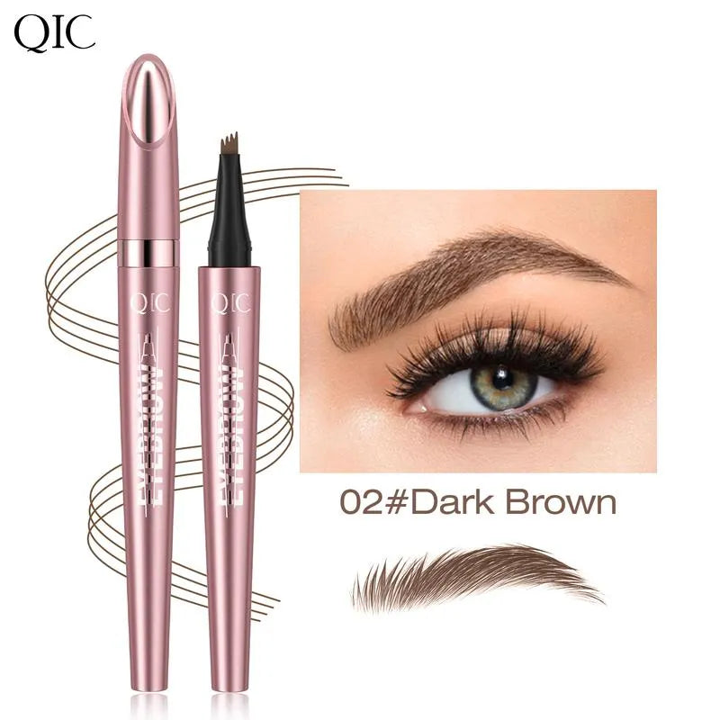 ✨4‑Tip Micro Brow Pen | Waterproof Long‑Lasting Liquid Eyebrow Pen