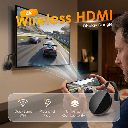 4K High Definition Wireless HDMI Adapter Fast Stable Screen Casting Anywhere