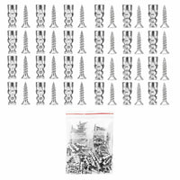 50 x Drywall Anchors + 50 x Screws