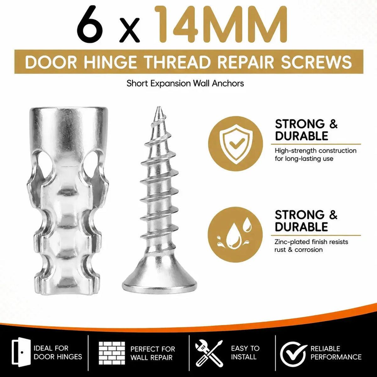 💥Buy 1 Get 1 Free 🔩50 PCS Self Drilling Drywall Anchors with Screws Kit🛠️