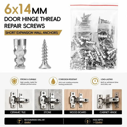 💥Buy 1 Get 1 Free 🔩50 PCS Self Drilling Drywall Anchors with Screws Kit🛠️