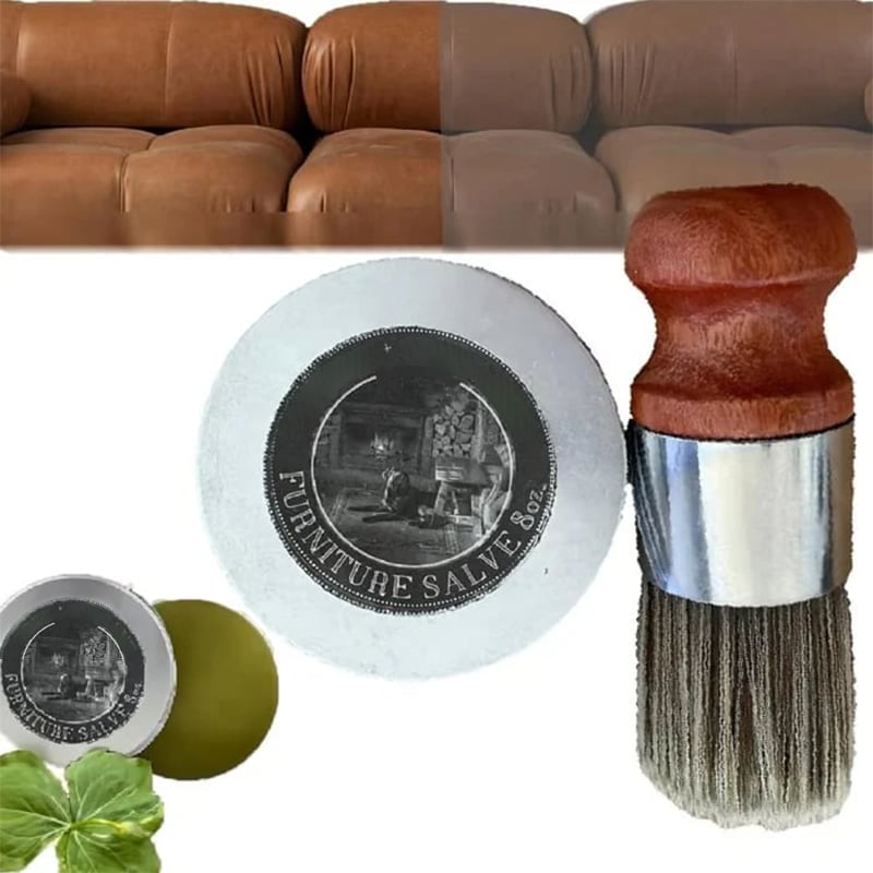 🏆Flash Sale⚡Leather Repair Cream with Free Brushes