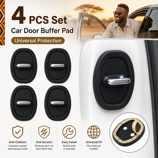 4PCS Car Door Latch Buffer Pads 🚗 Anti-Collision Door Protection Covers