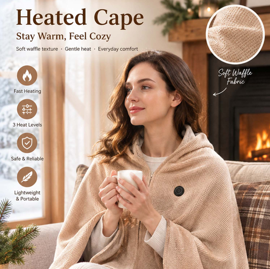 🔥 Last Day 50% Off!🔥Portable USB Electric Heated Blanket Perfect for Outdoors or the Office. Use as a Single-Person Throw, Wrap, or Lap Blanket.
