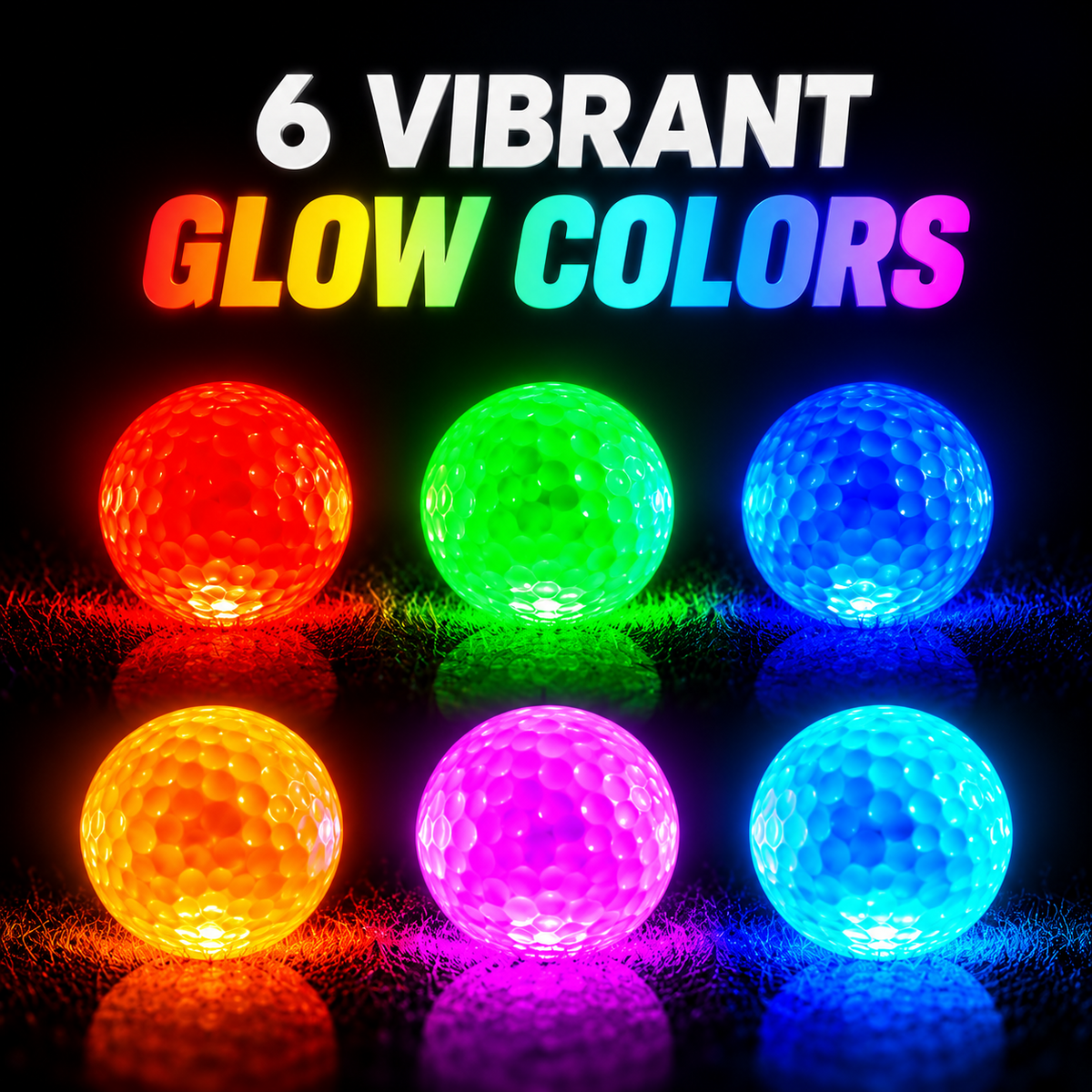 ⏰Last Day 50% OFF-🏌️6-Pack Glow Golf Balls