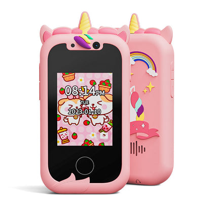 🔥 2026 New Kids Smart Toy Phone with Dual Cameras Touch Screen, Educational Learning Cell Phone Mini Digital Camera, Early Learning Interactive Toy for Toddlers Children